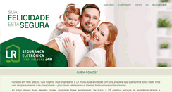 Desktop Screenshot of lrsegurancaeletronica.com.br