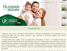 Tablet Screenshot of lrsegurancaeletronica.com.br